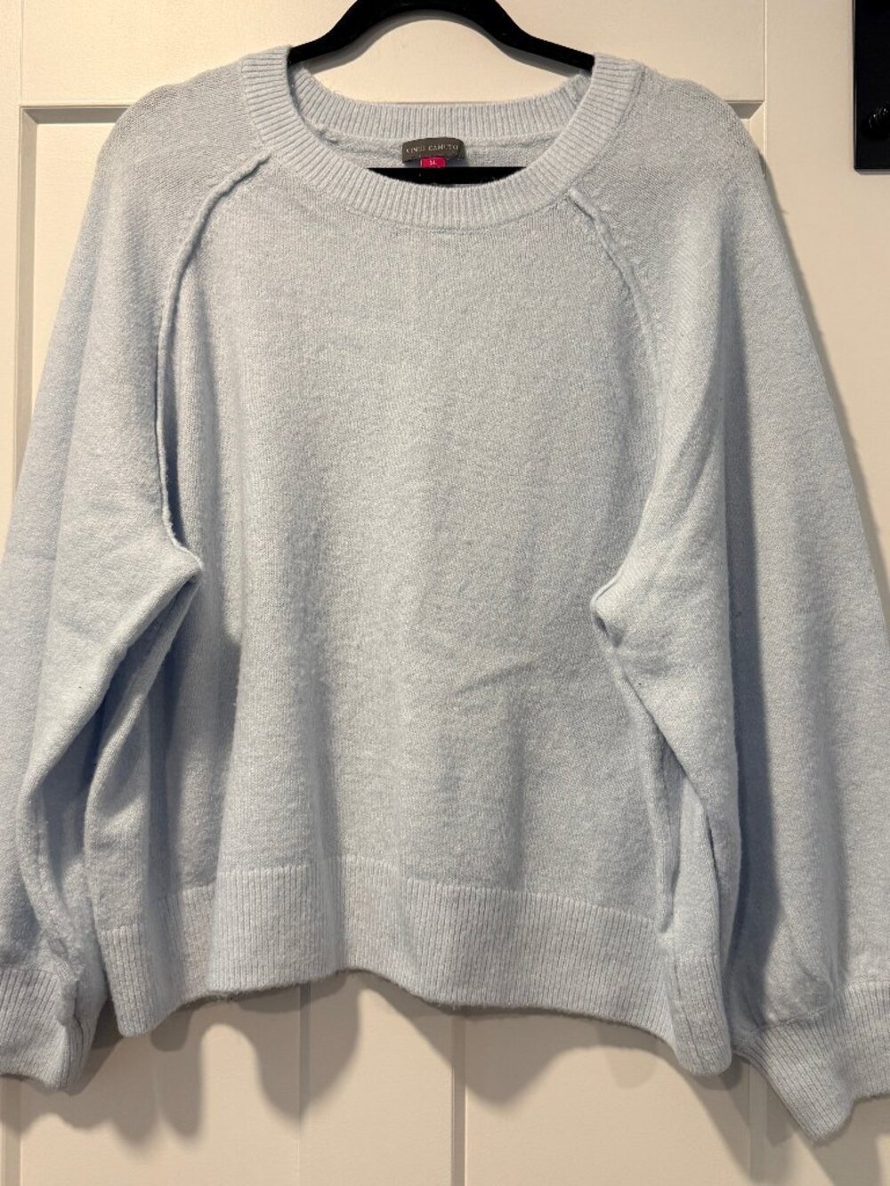 Vince Camuto Pastel Blue Super-Soft Raglan Sleeve Sweater
